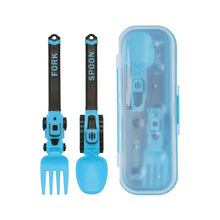 Load image into Gallery viewer, Reusable Kids Spoon & Fork Set