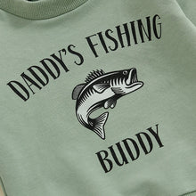 Load image into Gallery viewer, Daddy's Fishing Buddy 2Pcs Outfit