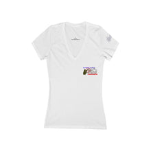 Load image into Gallery viewer, Women's Jersey Short Sleeve Deep V-Neck Tee