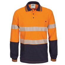 Load image into Gallery viewer, HIVIS Segment Tape Cotton Jersey Polo - Long Sleeve - 3516