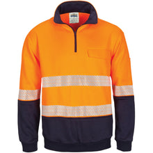 Load image into Gallery viewer, HIVIS Segment Taped 1/2 Zip Fleecy Windcheater - 3529