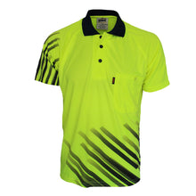 Load image into Gallery viewer, Hivis Sublimated Stripe Polo - 6565