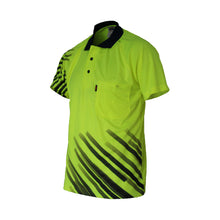 Load image into Gallery viewer, Hivis Sublimated Stripe Polo - 6565