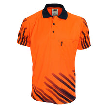 Load image into Gallery viewer, HiVis Sublimated Full Stripe Polo - 3566