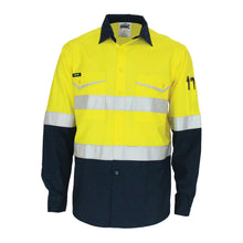 Load image into Gallery viewer, Two-Tone RipStop Cotton Shirt with Reflective CSR Tape. L/S - 3588