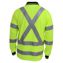 Load image into Gallery viewer, Hi-Vis "X' Back & Bio-motion Taped Polo - 3710