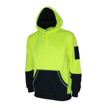 Load image into Gallery viewer, Hivis 2 tone super fleecy hoodie - 3721