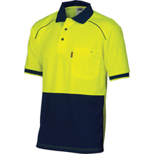 Load image into Gallery viewer, HiVis Cool-Breathe Front Piping Polo - Short Sleeve - 3754