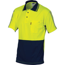 Load image into Gallery viewer, HiVis Cool-Breathe Stripe Polo - Short Sleeve - 3755