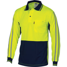 Load image into Gallery viewer, HiVis Cool-Breathe Stripe Polo - long Sleeve - 3756