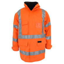 Load image into Gallery viewer, HiVis "X" back "6 in 1" Rain jacket Biomotion tape - 3797