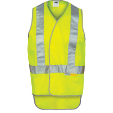 Load image into Gallery viewer, Day/Night Cross Back Safety Vests with Tail - 3802