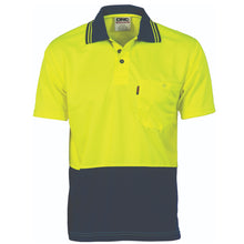 Load image into Gallery viewer, HiVis Two Tone Cool Breathe Polo Shirt, Short Sleeve - 3811