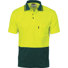 Load image into Gallery viewer, Cotton Back HiVis Two Tone Fluro Polo - Short Sleeve - 3814