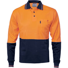 Load image into Gallery viewer, Cotton Back HiVis Two Tone Fluro Polo - Long Sleeve - 3816