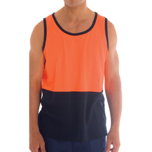 Load image into Gallery viewer, Cotton Back Two Tone Singlet - 3841