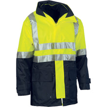 Load image into Gallery viewer, 4 in 1 HiVis Two Tone Breathable Jacket with Vest and 3M R/Tape - 3864
