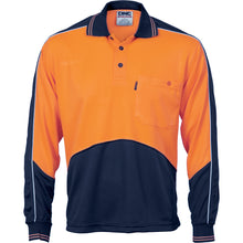 Load image into Gallery viewer, HiVis Cool Breathe Panel Polo Shirt - Long Sleeve - 3892