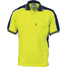Load image into Gallery viewer, Poly/Cotton Contrast Panel Polo - Short Sleeve - 3895