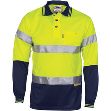 Load image into Gallery viewer, Hivis D/N Cool-Breathe Polo Shirt With 3M 8906 R/Tape - Long Sleeve - 3913