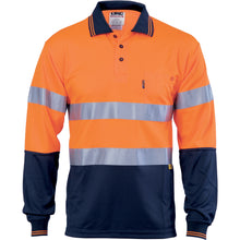 Load image into Gallery viewer, Hivis D/N Cool-Breathe Polo Shirt With 3M 8906 R/Tape - Long Sleeve - 3913