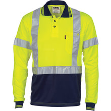 Load image into Gallery viewer, Hivis D/N Cool-Breathe Polo Shirt With Cross Back R/Tape - Long Sleeve - 3914