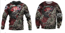 Load image into Gallery viewer, 3D Red Fishing Hoodie or Sweatshirt