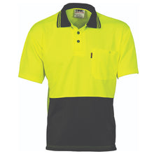 Load image into Gallery viewer, HiVis Two Tone Cool Breathe Polo Shirt, Short Sleeve - 3811