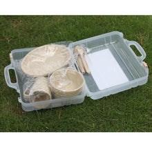 Load image into Gallery viewer, 24 Pieces Plastic Reusable Tableware Set