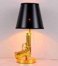 Load image into Gallery viewer, Gun Table Lamps (Available in Gold or Silver)