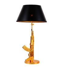 Load image into Gallery viewer, Gun Table Lamps (Available in Gold or Silver)