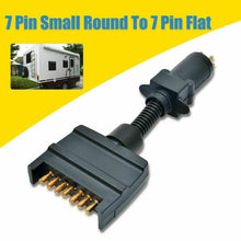 Load image into Gallery viewer, Trailer Connector Plug 7 Pin Round Plug to 7 Pin Flat Plug