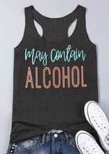 Load image into Gallery viewer, Women Tank Top "May Contain Alcohol"