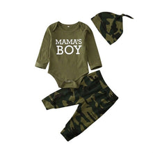 Load image into Gallery viewer, Baby "Mama's Girl" or Mama's Boy" Camo Outfit