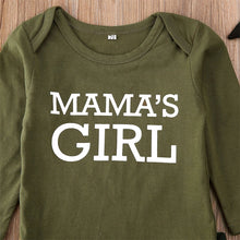 Load image into Gallery viewer, Baby "Mama's Girl" or Mama's Boy" Camo Outfit