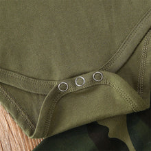 Load image into Gallery viewer, Baby "Mama's Girl" or Mama's Boy" Camo Outfit