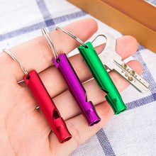 Load image into Gallery viewer, Emergency Survival Whistle Keychain