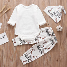 Load image into Gallery viewer, 3pcs Baby Boy Outfit "Newest Addition to the family"