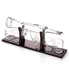 Load image into Gallery viewer, Gun Shaped Whiskey Decanter Set