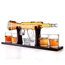Load image into Gallery viewer, Gun Shaped Whiskey Decanter Set