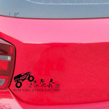 Load image into Gallery viewer, Run You Stick Bastards! Vinyl Die-Cut Sticker