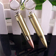Load image into Gallery viewer, Bullet Shape Fire Starter Flint Keychain