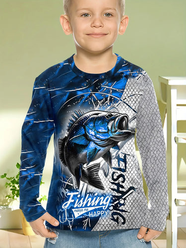 Kids Long Sleeve fishing Shirt