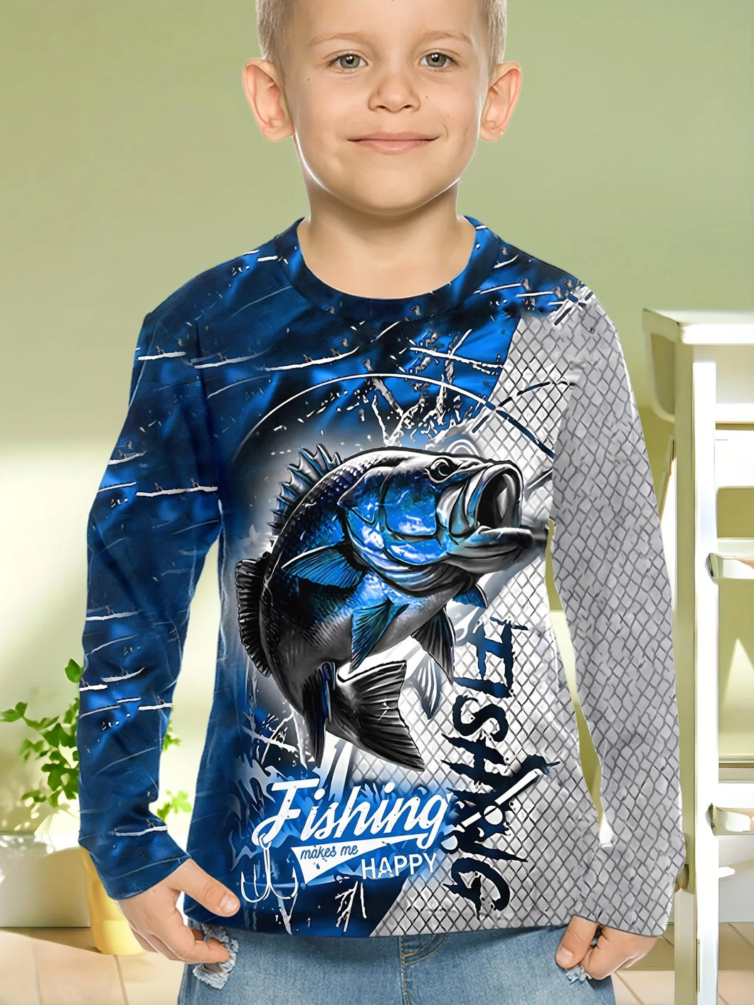 Kids Long Sleeve fishing Shirt