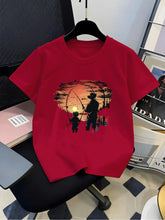 Load image into Gallery viewer, Kids Sunset Fishing Tee (Available in 4 colours)