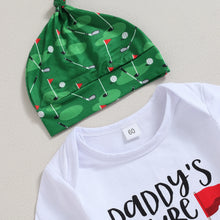 Load image into Gallery viewer, 3 pcs Daddy's future golfing buddy Long Sleeve Romper set