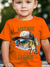 Load image into Gallery viewer, Kids Fish Graphic Short Sleeve T-Shirt