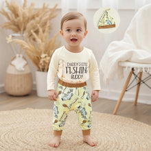 Load image into Gallery viewer, 3 pcs "Daddy's Little Fishing  Buddy" baby outfit