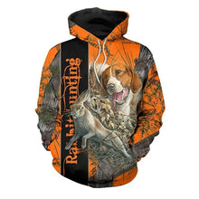 Load image into Gallery viewer, 3D rabbit Hunting Hoodie - Orange
