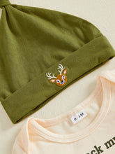 Load image into Gallery viewer, 3 pcs deer Long Sleeve Romper set